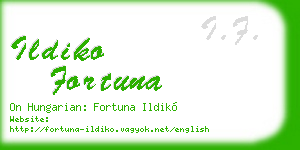ildiko fortuna business card